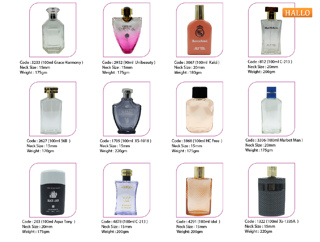 Perfume Glass Bottles