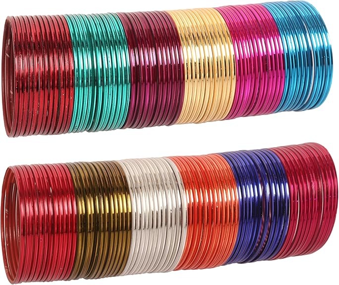 Metal Glass Bangles